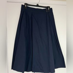 Banana Republic Navy Blue Circle Skirt
